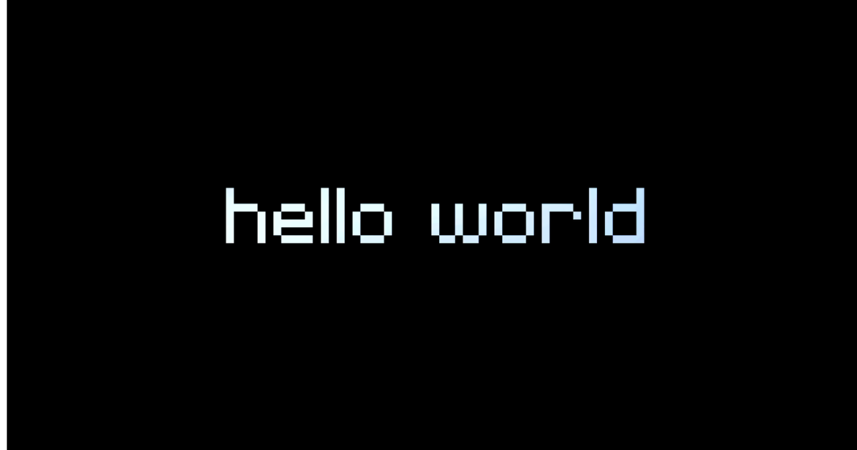 Hello World - My First Blog Post