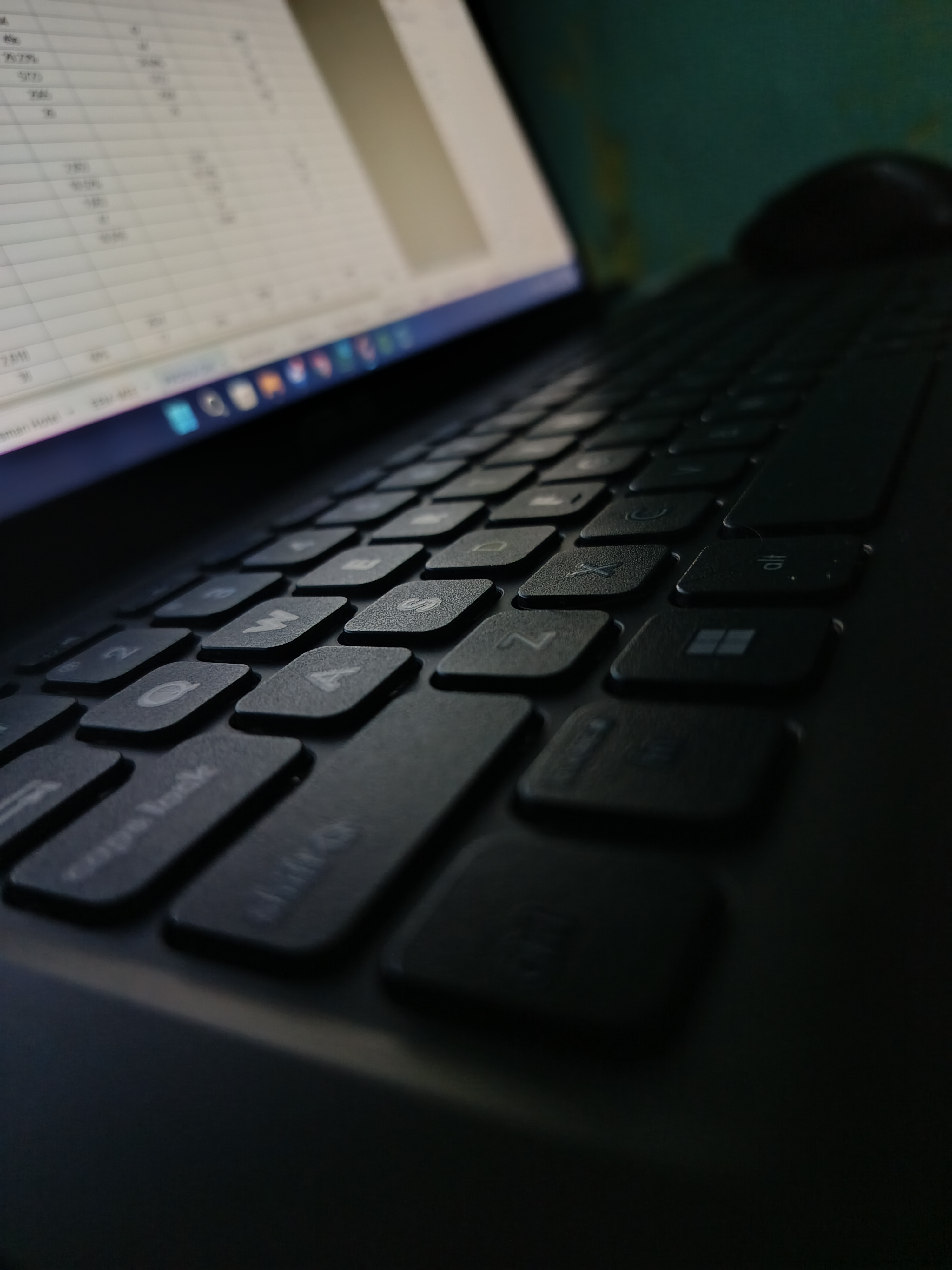 A laptop photographed during a regular day