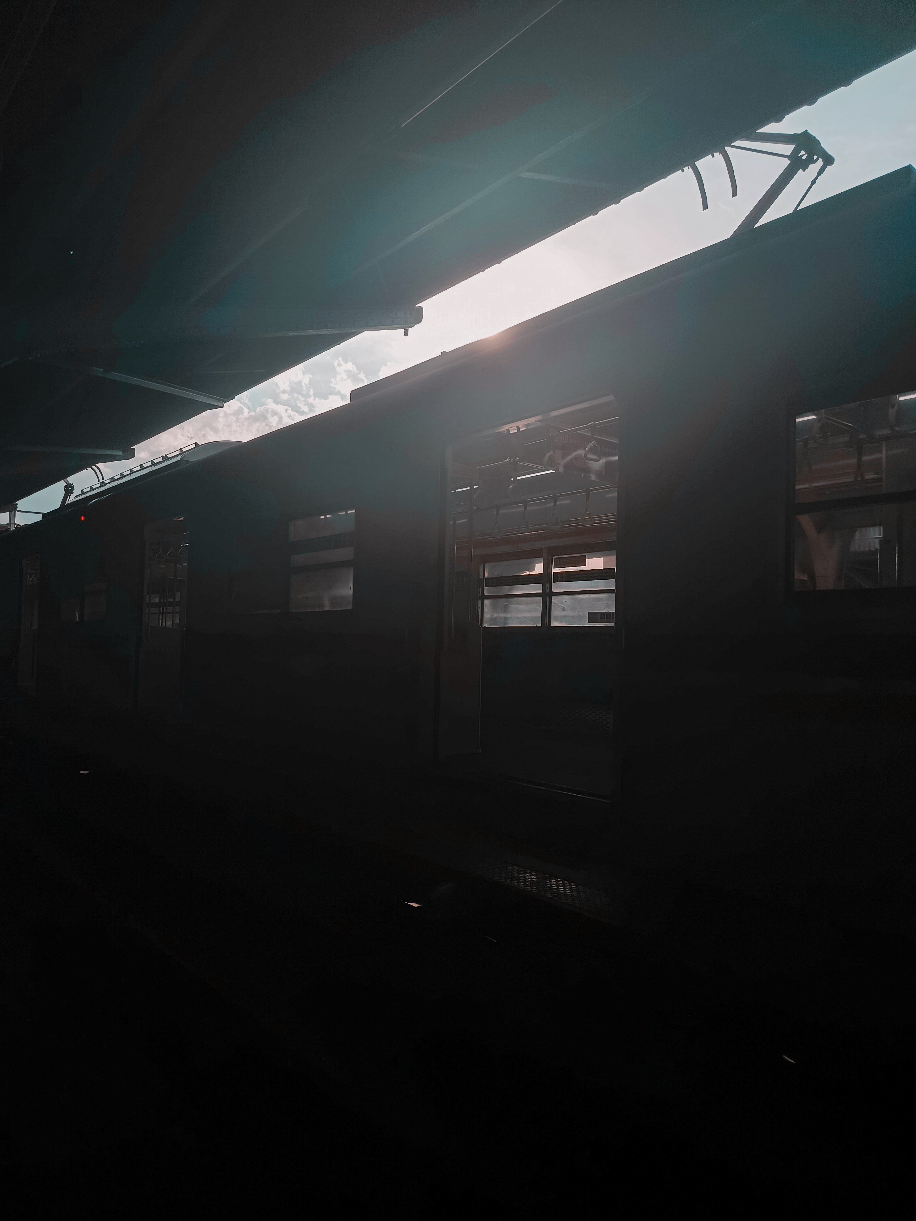 A train during a trip after graduation day