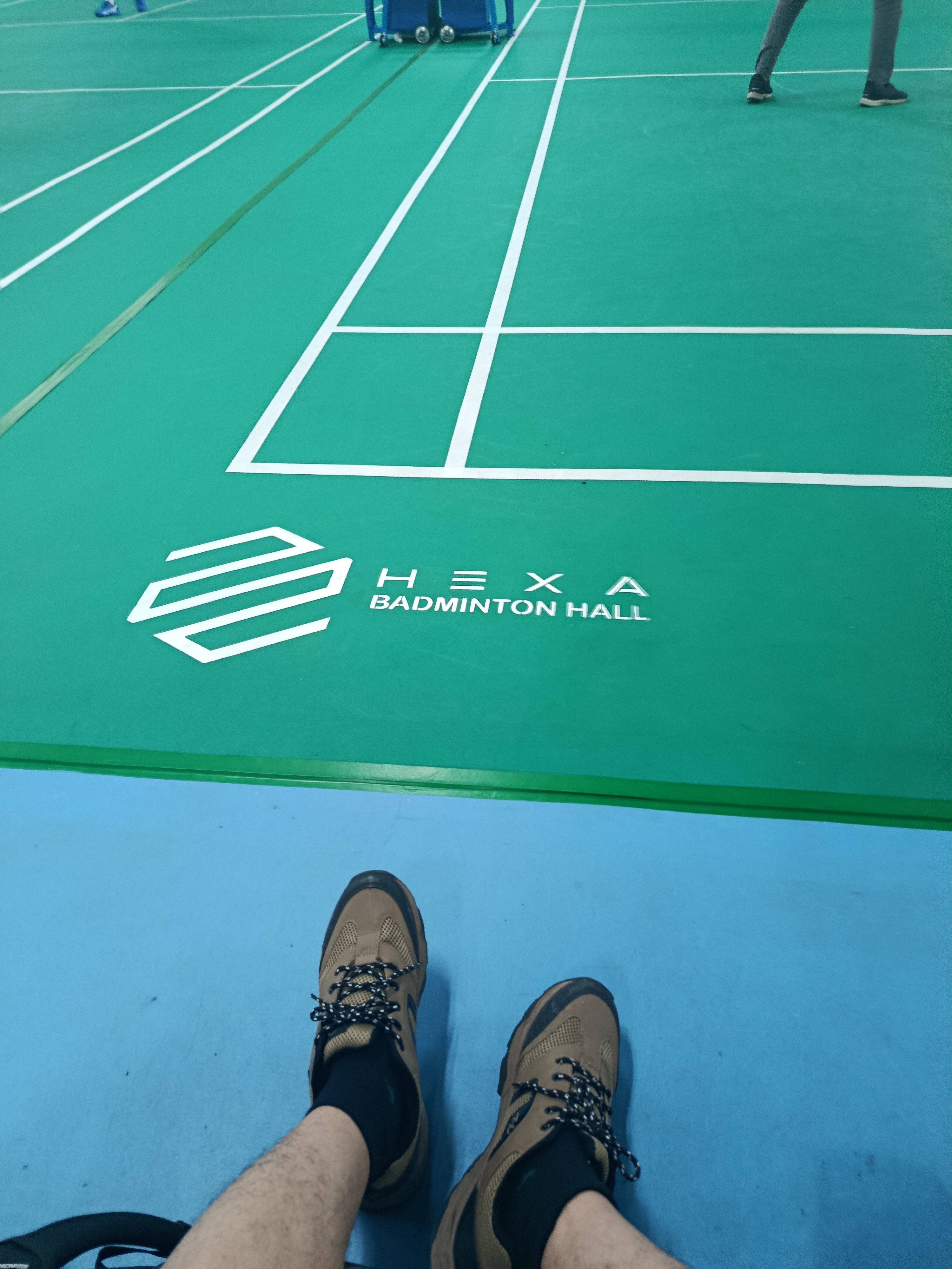 A moment at Hexa Badminton Hall after work