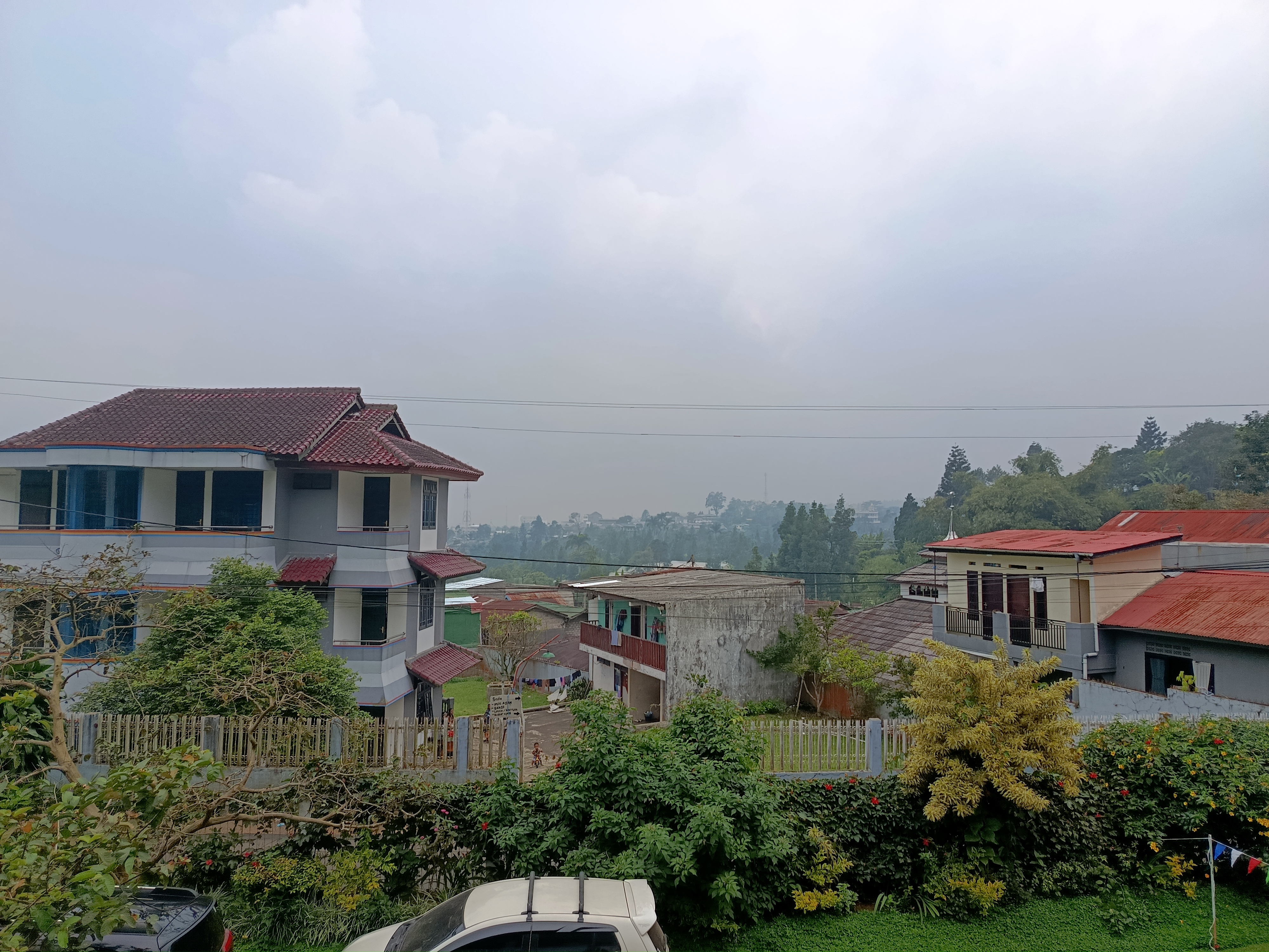 The front of a villa in Bogor